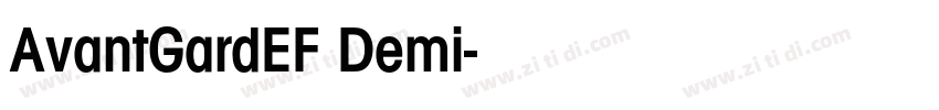 AvantGardEF Demi字体转换 AvantGardEF Demi字体转换